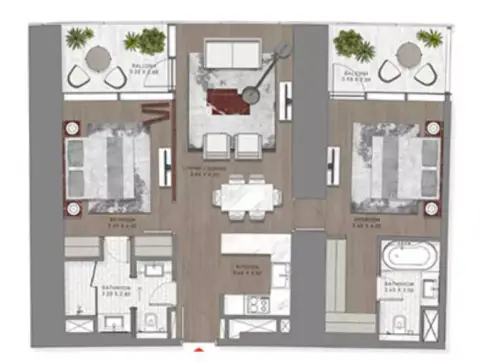 Safa Two: Floor plan Type 1