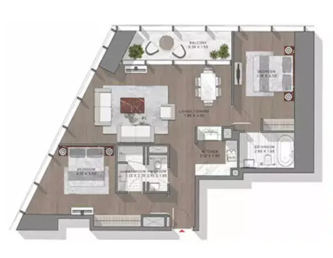 Safa Two: Floor plan Type 14