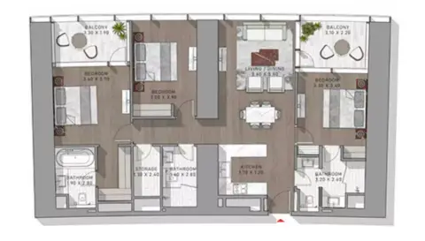 Safa Two: Floor plan Type 15