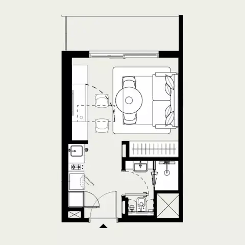 Azizi Leily: फ़्लोर प्लान Type 1, 349 sq ft