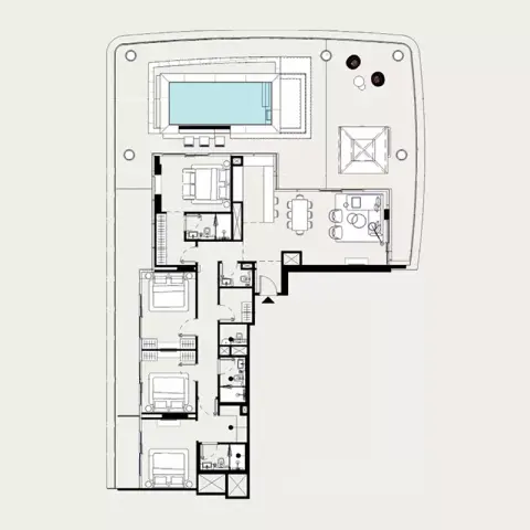 Azizi Leily: फ़्लोर प्लान Type 1, 3,482 sq ft