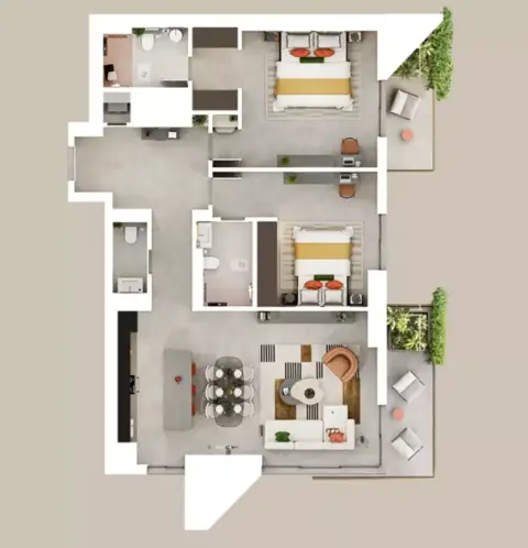 Rise By Athlon 1: Floor plan Type1, 1,463 sq ft