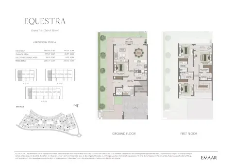 Grand Polo Club and Resort: Floor plan Type A, 2,460 sq ft