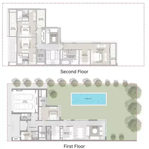 Sobha Elwood: Floor plan Type A, 5,007 sq ft