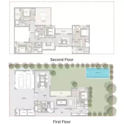 Sobha Elwood: Floor plan Type C, 5,821 sq ft