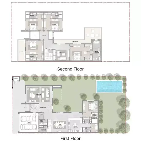 Sobha Elwood: Floor plan Type B, 5,819 sq ft