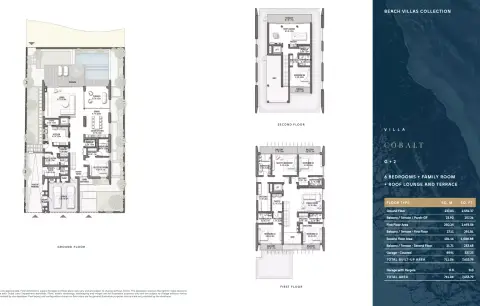 Palm Jebel Ali Frond B: Floor plan Type D, 7,653 sq ft