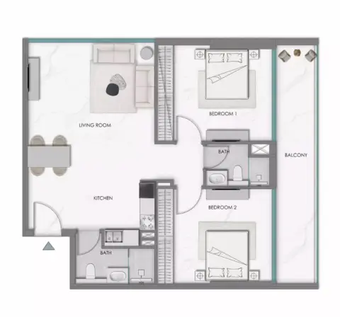 Samana Hills South: Floor plan Type 1
