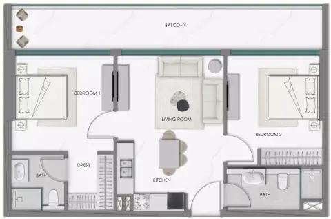 Samana Hills South: Floor plan Type 2