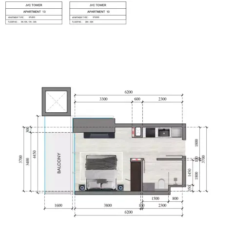 Auresta Tower: Floor plan Type 13