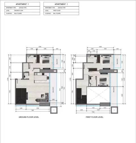 Auresta Tower: Floor plan Type 1