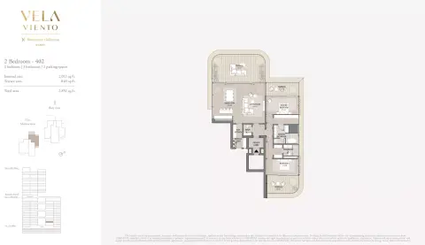 Vela Viento: Floor plan Type 402, 2,852 sq ft