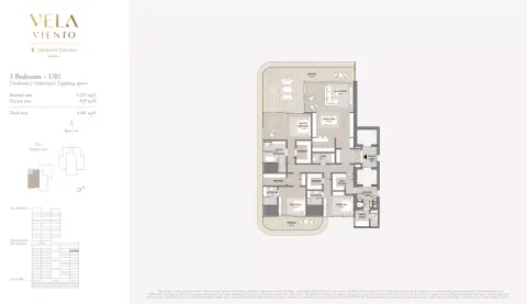 Vela Viento: Floor plan Type 1701, 4,101 sq ft
