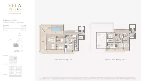 Vela Viento: Floor plan Type 3501, 6,854 sq ft
