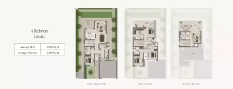 Grand Polo Club and Resort: Floor plan 4-BD Luxury, 3,838 sq ft