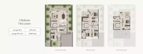Grand Polo Club and Resort: Floor plan 5-BD Ultra Luxury, 5,115 sq ft