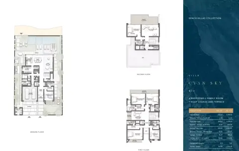 Villa Cyan Sky: Plan Cyan Sky, 7,722 sq ft