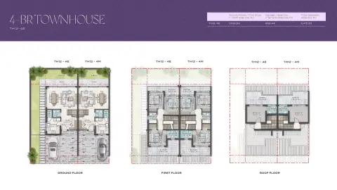Violet 4: Floor plan Type A, 2,415 sq ft