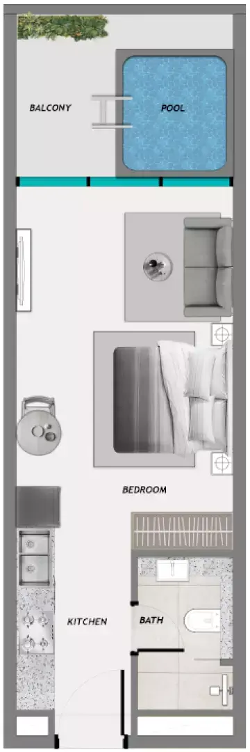 Samana Resorts: Floor plan Type A