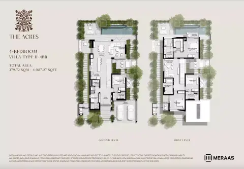 The Acres: Floor plan Type D, 4,087 sq ft