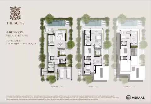 The Acres: Floor plan Type A(S), 3,986 sq ft