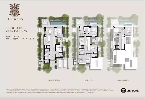 The Acres: Floor plan Type C-5S, 4,962 sq ft
