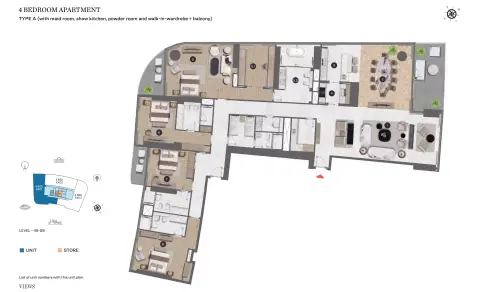Sobha Seahaven: Floor plan Type NO. 4901, 4,713 sq ft