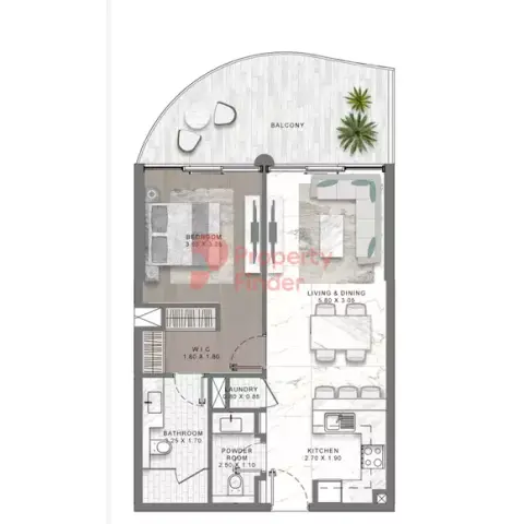 Damac Lagoon Views: Plattegrond Type B