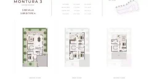 Montura 3 at Grand Polo: Floor plan Type 4 | 5 BR, 5,157 sq ft