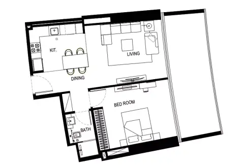 Binghatti Hills: Floor plan Type A - Tower A
