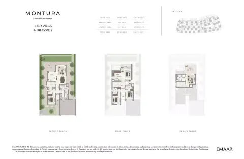 مونتورا في جراند بولو: مخطط الطابق Type 2, 3,842 sq ft