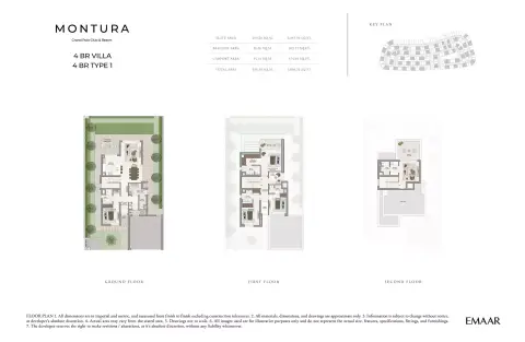 مونتورا في جراند بولو: مخطط الطابق Type 1, 3,838 sq ft