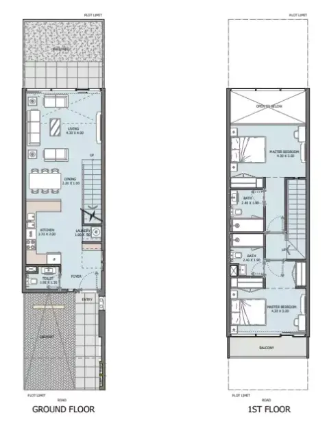 Verdana X: Floor plan Type B-Variant 1, 2,143 sq ft
