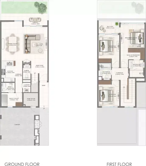 Greenspoint Phase 2: Floor plan Type B, 2,450 sq ft