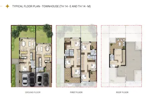 GreenWoods: Type (TH 14 - E AND TH 14 - M) 户型图