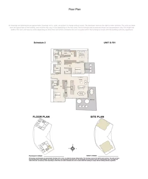 Mercer House: Floor plan Type S-701, 2,569 sq ft