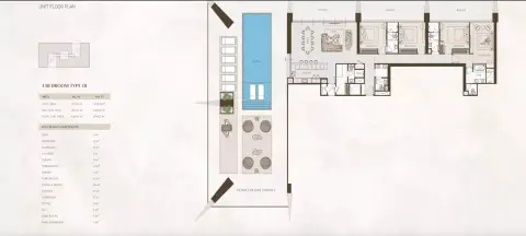 One: Floor plan Type A, 6,788 sq ft