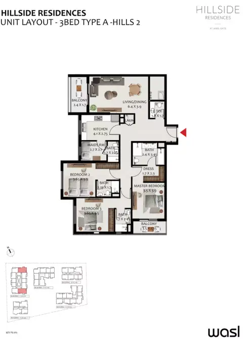 Hillside Residences: Floor plan Type A -Hills 2