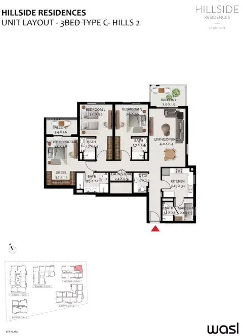 Hillside Residences: Floor plan Type C- Hills 2