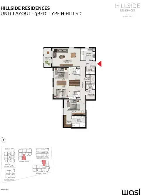 Hillside Residences: Floor plan Type H-Hills 2