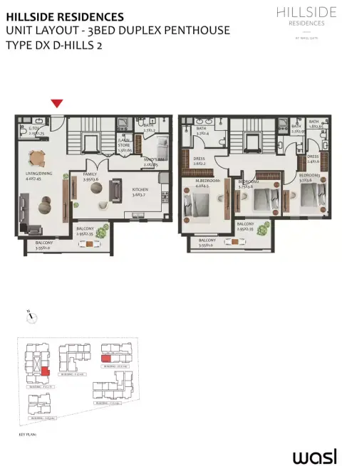 Hillside Residences: Floor plan Type Dx D-Hills 2 (Duplex)