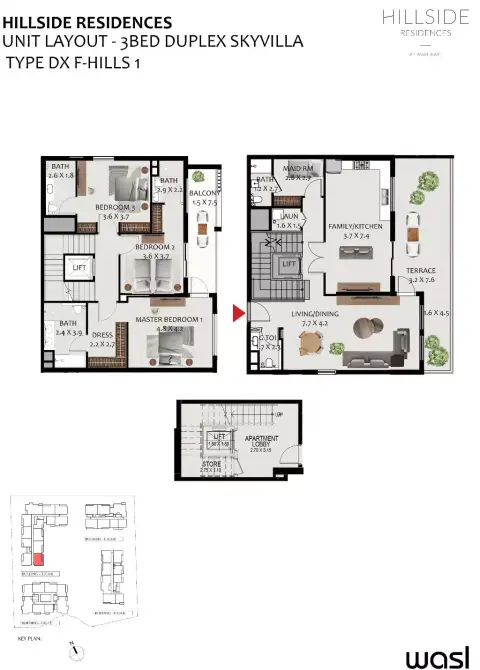 Hillside Residences: Floor plan Type DX F-Hills 1