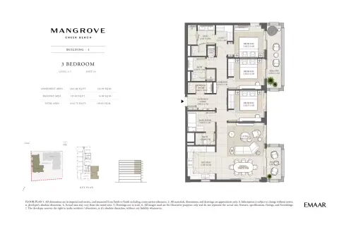 Mangrove: Floor plan Unit 01, 1,613 sq ft