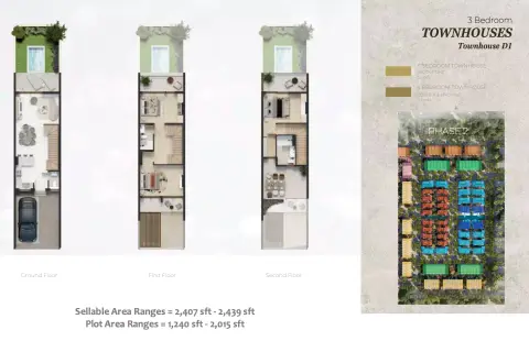 Green Wood Royal: Floor plan Type D1, 2,407 sq ft