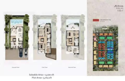 Green Wood Royal: Floor plan Type 1, 4,200 sq ft