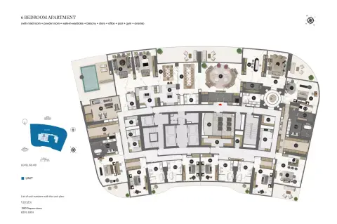 Sobha Seahaven: Floor plan Type A