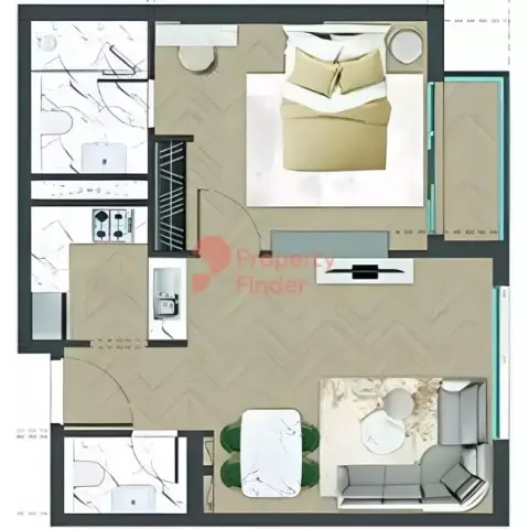 Altai Tower: Type F 户型图