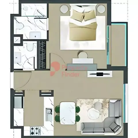 Altai Tower: Type E 户型图