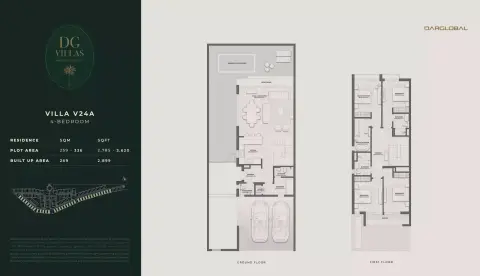 D Villas: Floor plan Type A, 2,899 sq ft