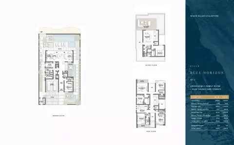 Palm Jebel Ali Frond D: Floor plan Type Blue Horizon, 7,308 sq ft